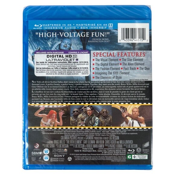 The Fifth Element Blu-ray 4K Mastering Widescreen Edition - Picture 4 of 6